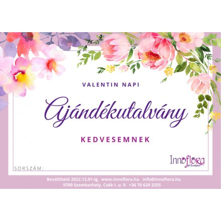 Valentin napi ajándékutalvány