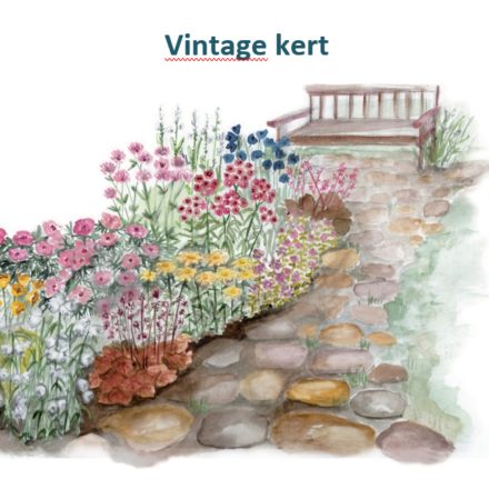 Vintage hangulatú kert